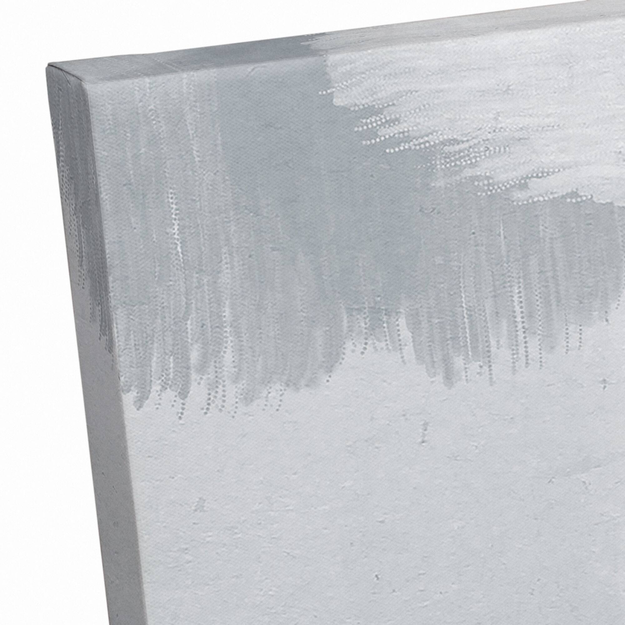 Blue Gray Abstract Canvas Wall Art